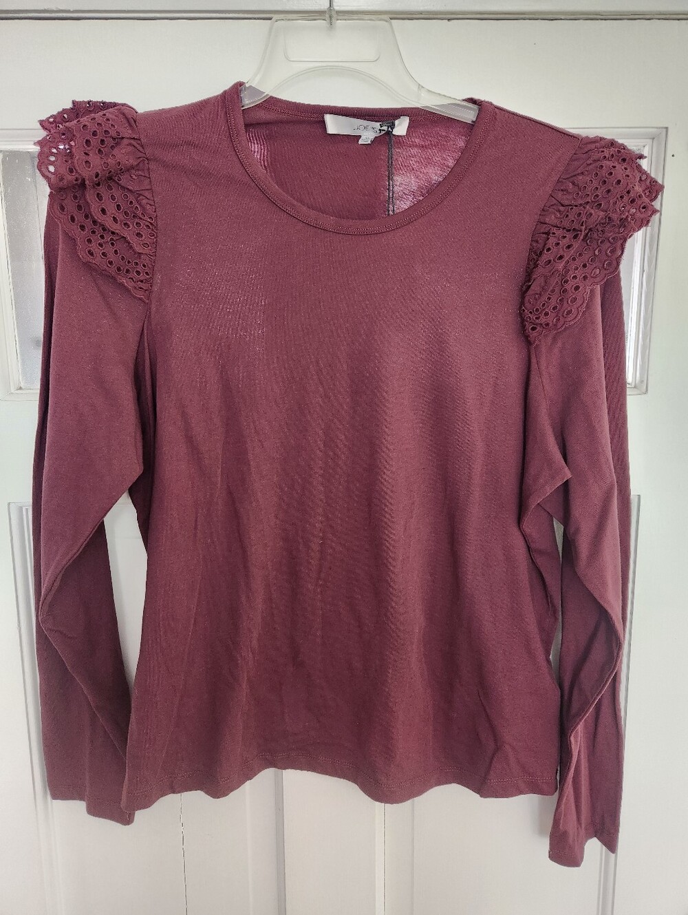 Joe's Burgundy Long Sleeve Tee